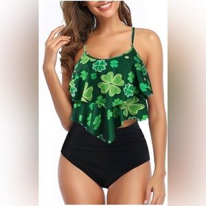 NWT Adisputent shamrock high waisted bikini